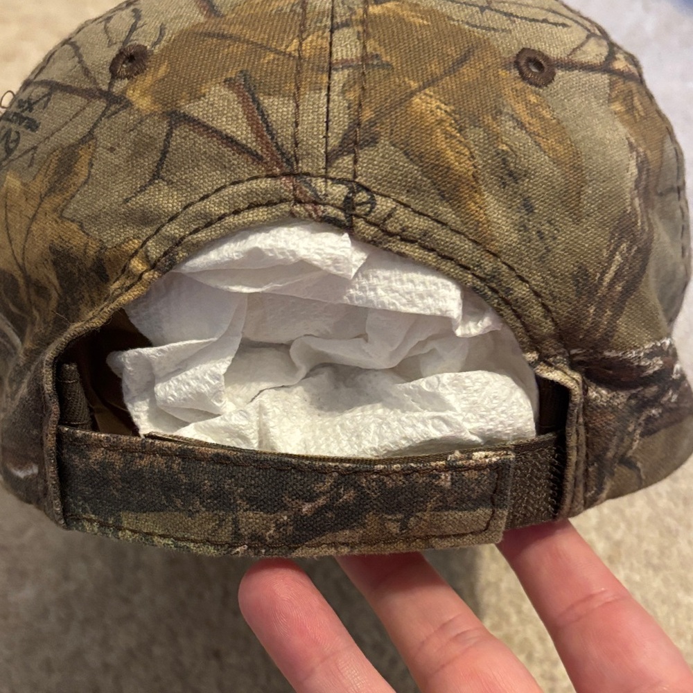 Bass Pro Shops Camo Cap with Pink Embroidery - Picture 4 of 6